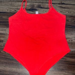 Red bodysuit